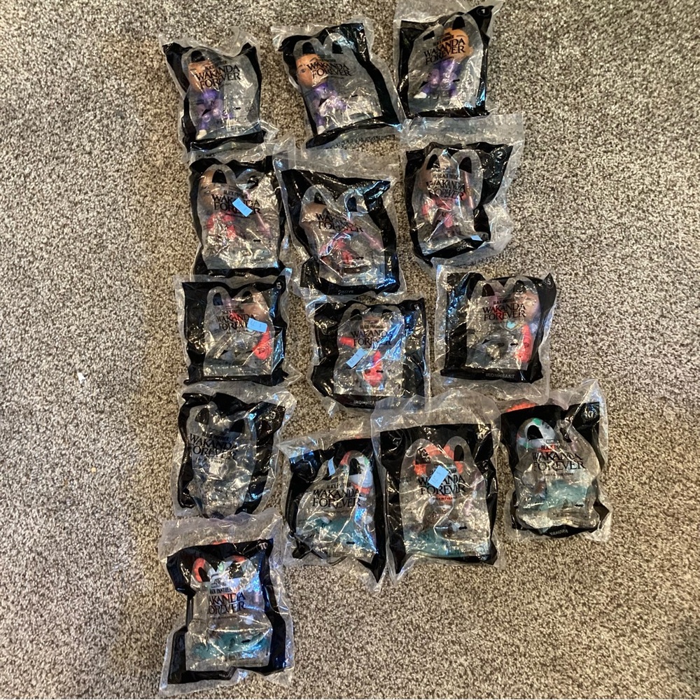 Lot of 14 Wakanda Forever McDonald's Happy Meal Toys - See Pics!